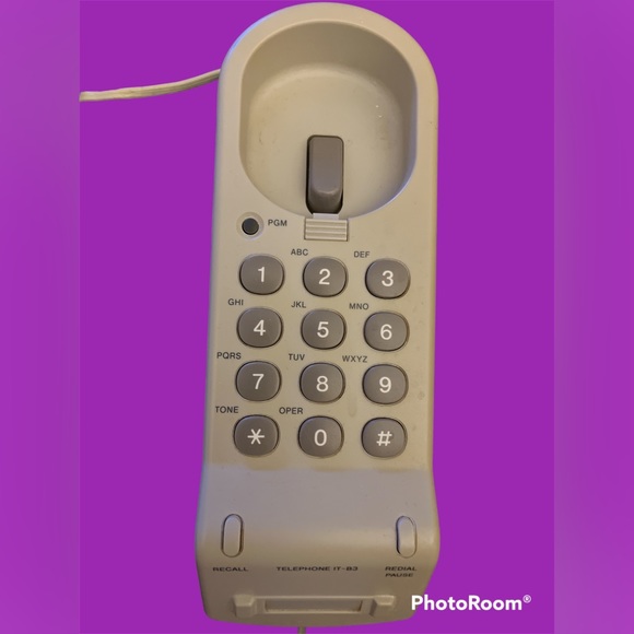 Vintage Sony wired phone! Works great! Model no. IT-B3, serial number 7687846 - Picture 7 of 7